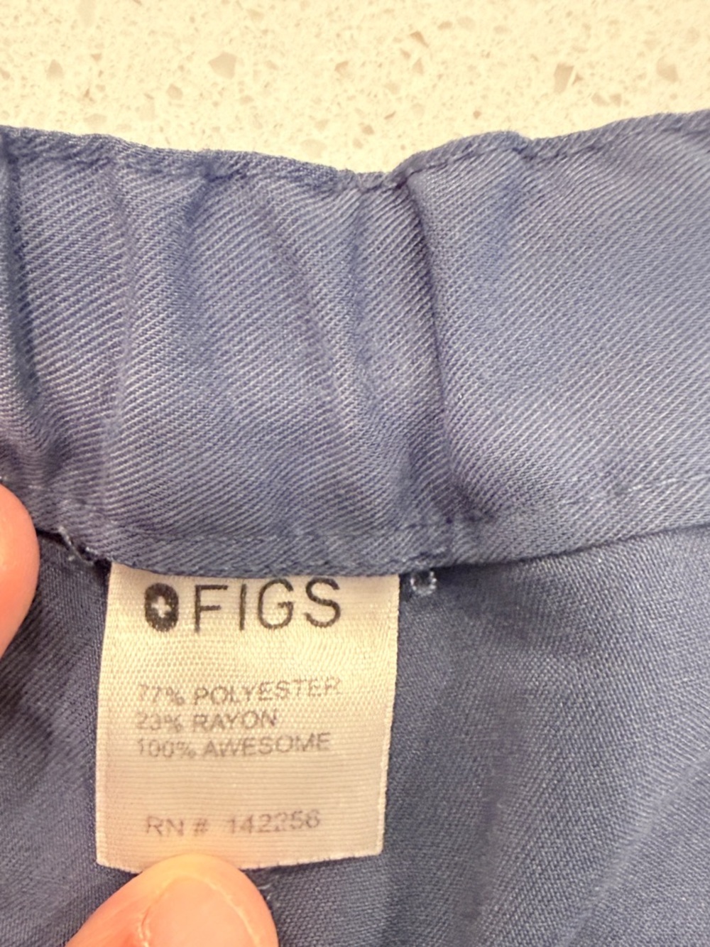 FIGS Cairo Scrub Pants Mens Blue M Elastic Waist Cargo Utility Pockets Unisex - Picture 3 of 9